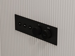 Allen Brau Смеситель для душа Liberty 5.33003-31 (с внутренней частью, 3 выхода) черный матовый – фотография-13